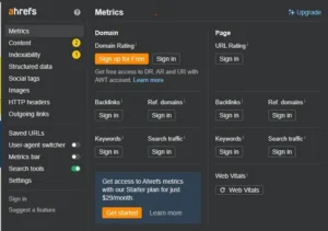 Ahrefs Extension Tool