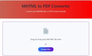 MHTML to PDF converter