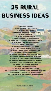 Rural Business ideas